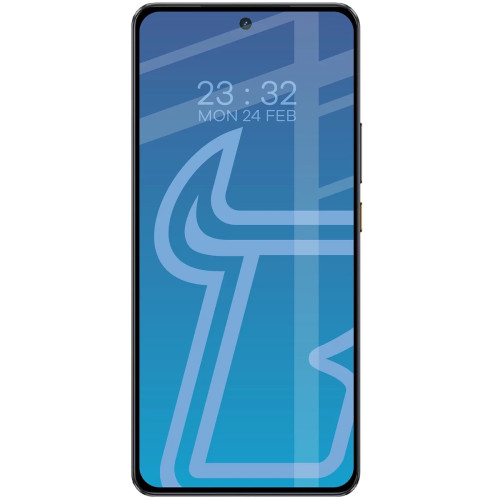Etui + szkło hartowane Bizon Angelo Pack do Realme GT 7 / 7T, przydymione z szarą ramką