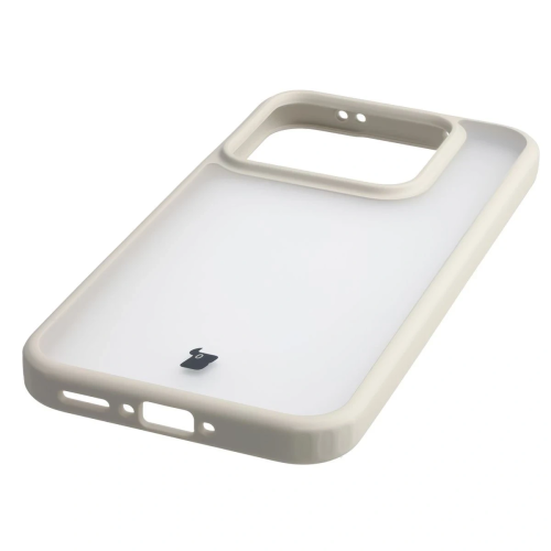 Etui + szkło hartowane Bizon Angelo Pack do Realme GT 8 Pro, przydymione z beżową ramką