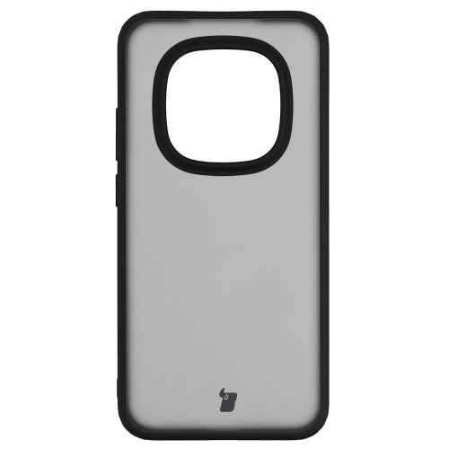 Etui + szkło hartowane Bizon Angelo Pack do Xiaomi Redmi Note 15 Pro 5G, przydymione z czarną ramką