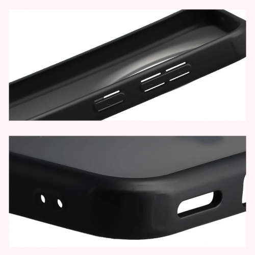 Etui + szkło hartowane Bizon Angelo Pack do Vivo X300, przydymione z czarną ramką