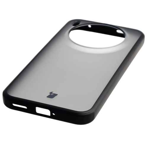 Etui + szkło hartowane Bizon Angelo Pack do Vivo X300, przydymione z czarną ramką