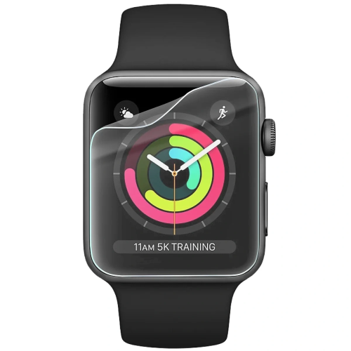 Folia ochronna na ekran zegarka Bizon Watch Film HydroFlex do Apple Watch 3 / 2 / 1 42 mm, 3 sztuki