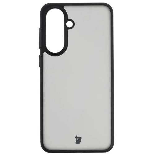 Etui + szkło hartowane Bizon Angelo Pack do Galaxy A37 5G / A36 5G, przydymione z czarną ramką