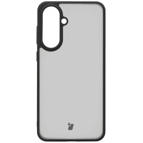 Etui + szkło hartowane Bizon Angelo Pack do Galaxy A56 5G, przydymione z czarną ramką