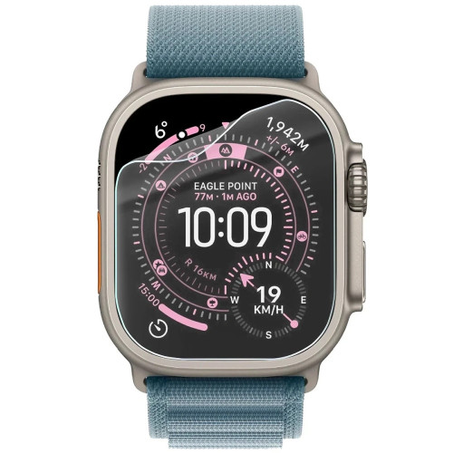Folia ochronna na ekran zegarka Bizon Watch Film HydroFlex do Apple Watch Ultra 3 / 2 / 1 (49 mm), 3 sztuki