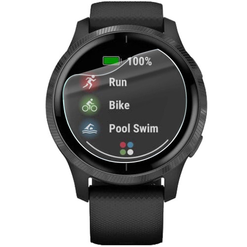 Folia ochronna na ekran zegarka Bizon Watch Film HydroFlex do Garmin Venu, 3 sztuki