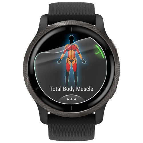 Folia ochronna na ekran zegarka Bizon Watch Film HydroFlex do Garmin Venu 2, 3 sztuki