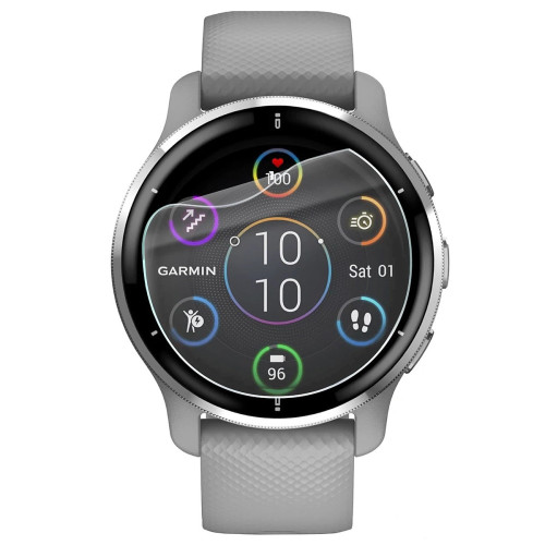 Folia ochronna na ekran zegarka Bizon Watch Film HydroFlex do Garmin Venu 2 Plus, 3 sztuki