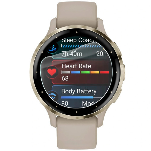 Folia ochronna na ekran zegarka Bizon Watch Film HydroFlex do Garmin Venu 3S, 3 sztuki