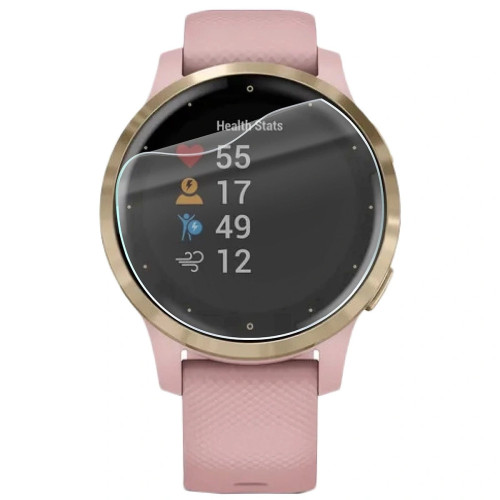 Folia ochronna na ekran zegarka Bizon Watch Film HydroFlex do Garmin Vivoactive 4S, 3 sztuki