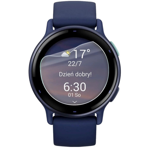Folia ochronna na ekran zegarka Bizon Watch Film HydroFlex do Garmin Vivoactive 5, 3 sztuki