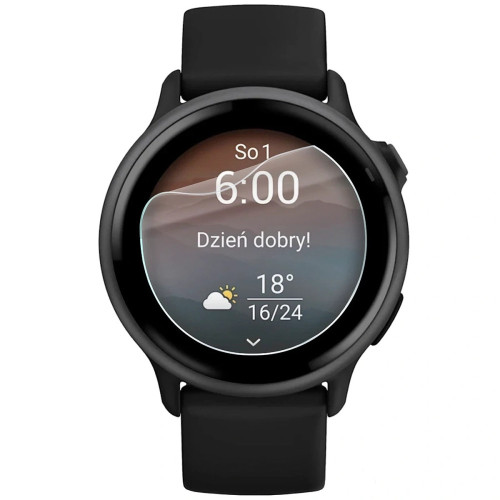Folia ochronna na ekran zegarka Bizon Watch Film HydroFlex do Garmin Vivoactive 6, 3 sztuki