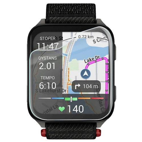 Folia ochronna na ekran zegarka Bizon Watch Film HydroFlex do Garmin Venu X1, 3 sztuki