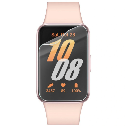 Folia ochronna na ekran zegarka Bizon Watch Film HydroFlex do Galaxy Fit 3, 3 sztuki