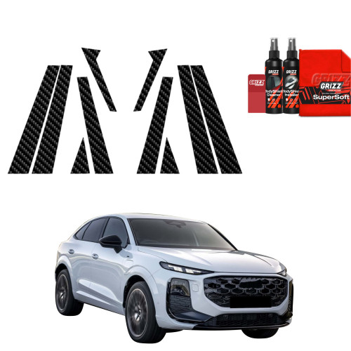 10w1 Folia karbonowa na słupki do Audi Q3 Sportback (2025-2026)