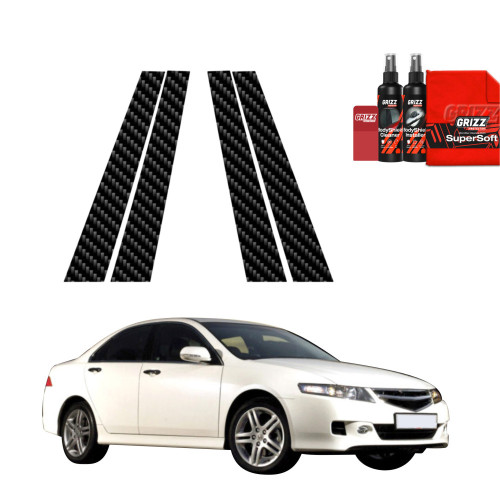4w1 Folia karbonowa na słupki do Honda Accord 7 Facelift (2005-2007)