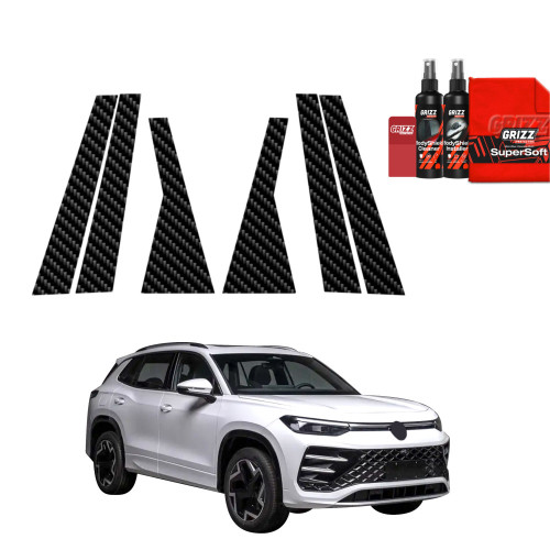 6w1 Folia karbonowa na słupki do Volkswagen Tayron (2025-2026)