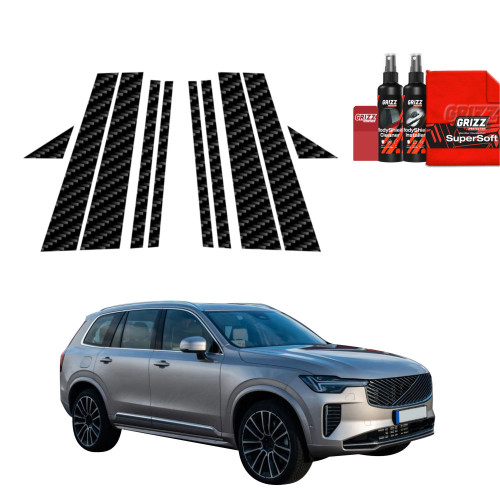 10w1 Folia karbonowa na słupki do Volvo XC90 (2026)