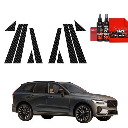 10w1 Folia karbonowa na słupki do Volvo XC60 (2025-2026)