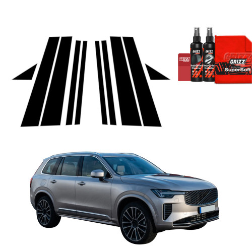 10w1 Czarna folia na słupki do Volvo XC90 (2026)