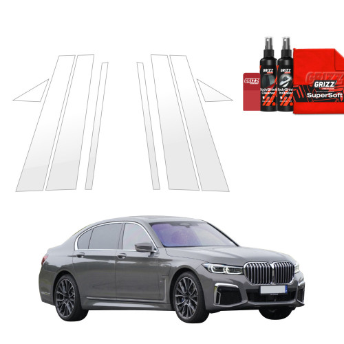 8w1 Folia ochronna na słupki Grizz do BMW 7 G12 (2015-2022)