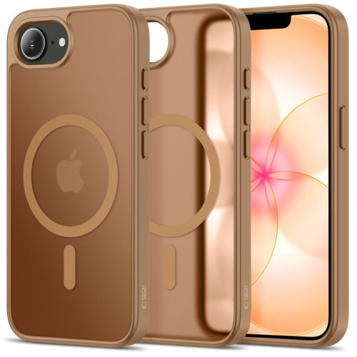 Etui Tech-Protect BasicMag MagSafe do Apple iPhone 16e / 17e Matte Brown