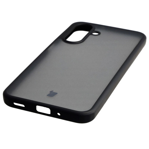 Etui + szkło hartowane Bizon Angelo Pack do Galaxy A17 5G, przydymione z czarną ramką