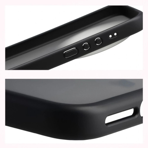 Etui + szkło hartowane Bizon Angelo Pack do Xiaomi 17 Ultra, przydymione z czarną ramką