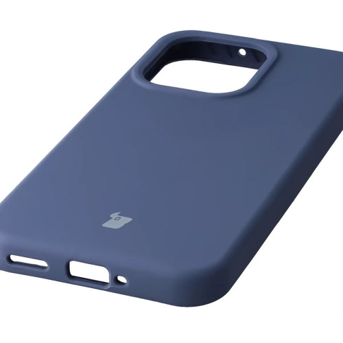Silikonowe etui Bizon Soft Case do Oppo Reno 15 Pro, ciemnoniebieskie