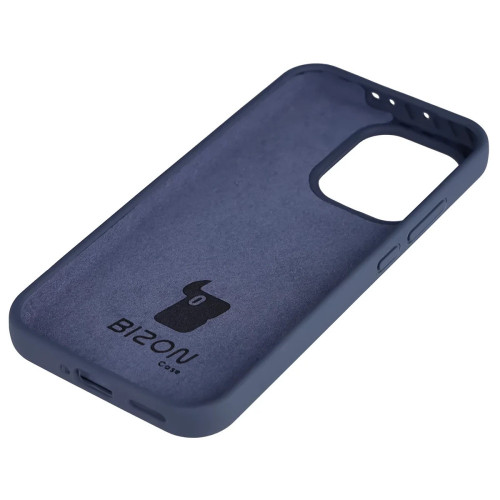 Silikonowe etui Bizon Soft Case do Oppo Reno 15 Pro, ciemnoniebieskie