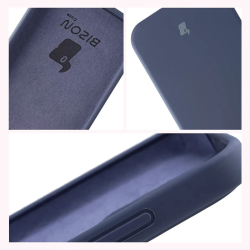Silikonowe etui Bizon Soft Case do Oppo Reno 15 Pro, ciemnoniebieskie