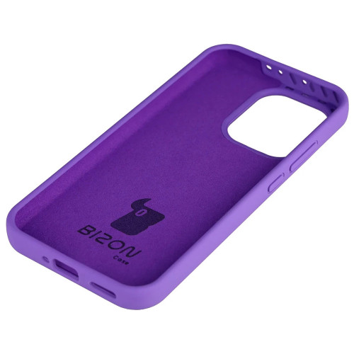 Silikonowe etui Bizon Soft Case do Oppo Reno 15 Pro, fioletowe