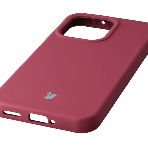 Silikonowe etui Bizon Soft Case do Oppo Reno 15 Pro, ciemnofioletowe