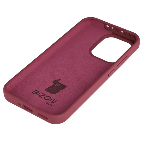 Silikonowe etui Bizon Soft Case do Oppo Reno 15 Pro, ciemnofioletowe