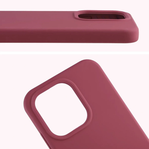 Silikonowe etui Bizon Soft Case do Oppo Reno 15 Pro, ciemnofioletowe