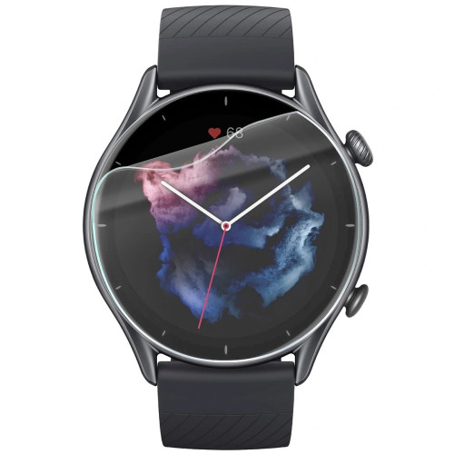 Folia ochronna na ekran zegarka Bizon Watch Film HydroFlex do Amazfit GTR 3, 3 sztuki