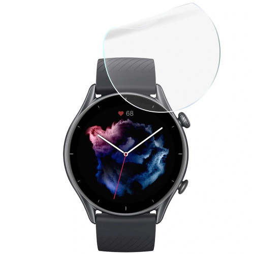 Folia ochronna na ekran zegarka Bizon Watch Film HydroFlex do Amazfit GTR 3, 3 sztuki