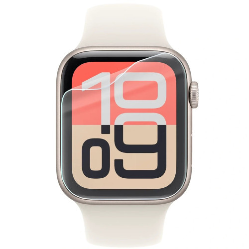 Folia ochronna na ekran zegarka Bizon Watch Film HydroFlex do Apple Watch 4/5/6/7/8/9/SE/SE 2/SE3 44 / 45 mm, 3 sztuki