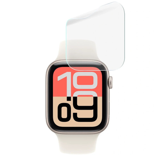 Folia ochronna na ekran zegarka Bizon Watch Film HydroFlex do Apple Watch 4/5/6/7/8/9/SE/SE 2/SE3 44 / 45 mm, 3 sztuki