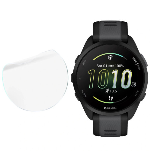 Folia ochronna na ekran zegarka Bizon Watch Film HydroFlex do Garmin Forerunner 165, 3 sztuki
