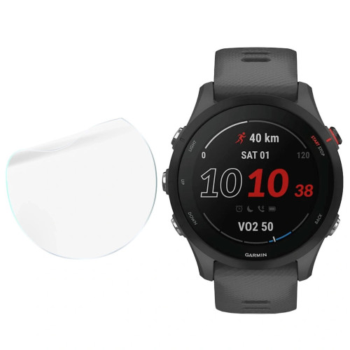 Folia ochronna na ekran zegarka Bizon Watch Film HydroFlex do Garmin Forerunner 255, 3 sztuki