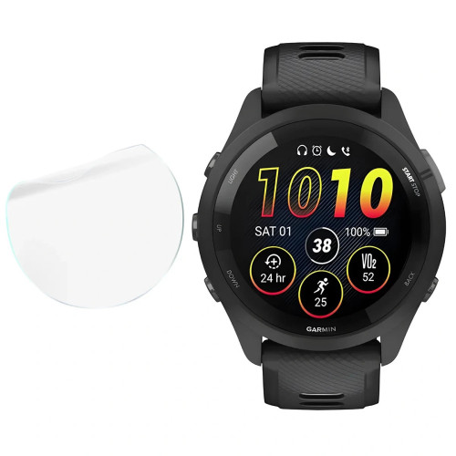 Folia ochronna na ekran zegarka Bizon Watch Film HydroFlex do Garmin Forerunner 265, 3 sztuki