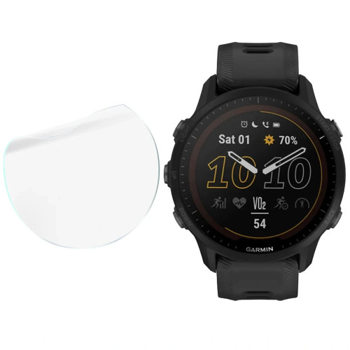 Folia ochronna na ekran zegarka Bizon Watch Film HydroFlex do Garmin Forerunner 955 Solar, 3 sztuki