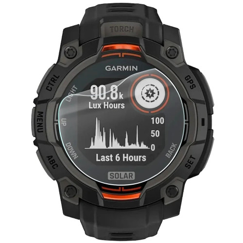 Folia ochronna na ekran zegarka Bizon Watch Film HydroFlex do Garmin Instinct 3 45 mm Solar, 3 sztuki