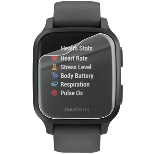 Folia ochronna na ekran zegarka Bizon Watch Film HydroFlex do Garmin Venu Sq, 3 sztuki