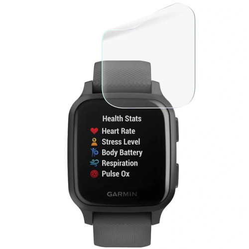 Folia ochronna na ekran zegarka Bizon Watch Film HydroFlex do Garmin Venu Sq, 3 sztuki