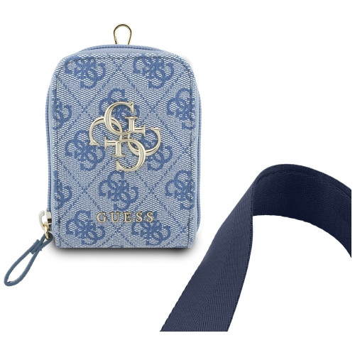 Universale Schnur mit Guess 4G Geldbörse   Metall-Logo blau