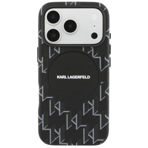 Etui Karl Lagerfeld Monogram logo        MagSafe do iPhone 17 Pro czarny