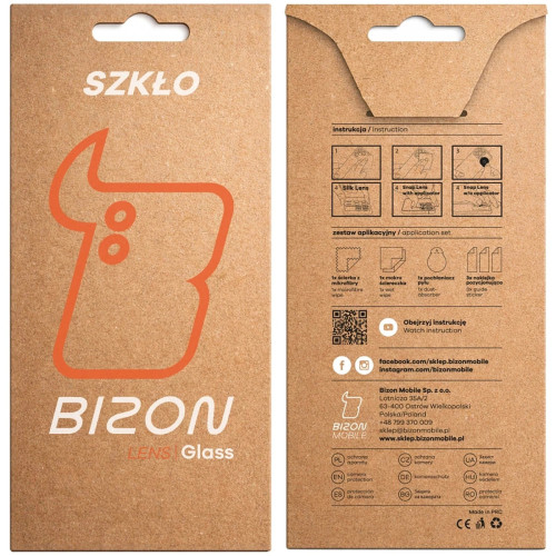 Szkło na aparat Bizon Glass Lens do Google Pixel 10a, 2 sztuki