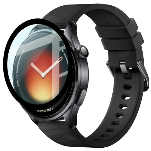 Szkło hybrydowe Bizon Glass Watch Edge Hybrid dla Xiaomi Watch 5, czarne